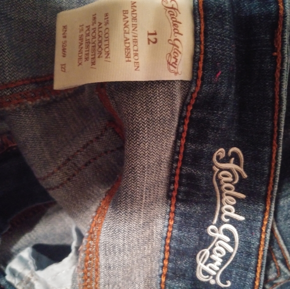 FG 12R 34x29 Dark Distressed Stretch Skinny Jeans - Picture 4 of 4